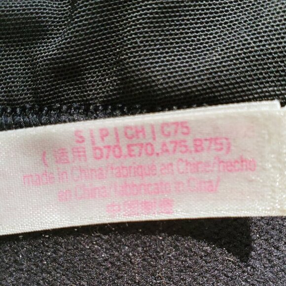 Victoria's Secret Crushed Velvet Triangle Bralette Black / Silver S - Picture 15 of 16